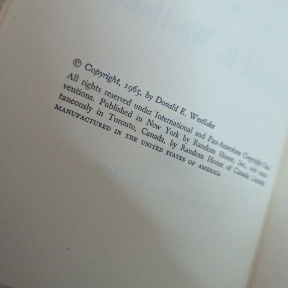 Donald E. Westlake THE FUGITIVE PIGEON 1965 Book Club 1st Edition Charlie Poole - Picture 6 of 6